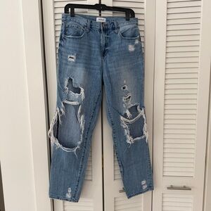 Pistola Ripped Light Blue Boyfriend Jeans